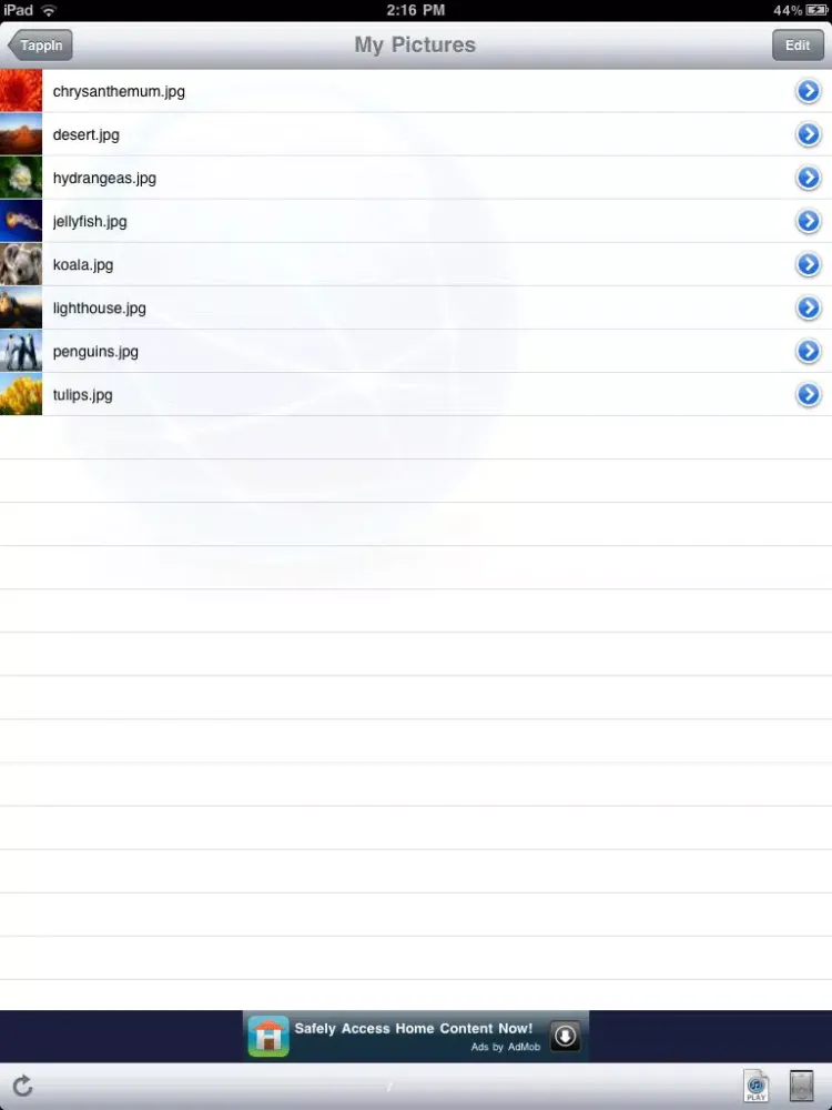 Zrzuty ekranu TappIn for iPad iPad 