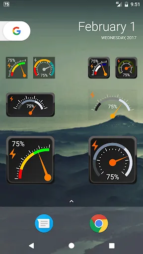Screenshot di Gauge Battery Widget