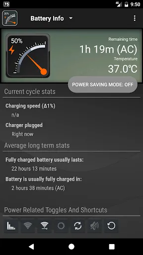 Screenshot di Gauge Battery Widget