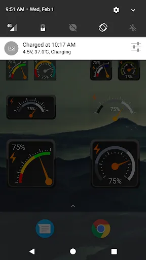 Screenshot di Gauge Battery Widget