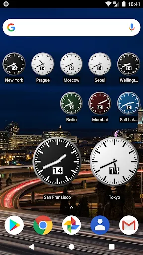 Tangkapan layar World Clock Widget 2024 Pro