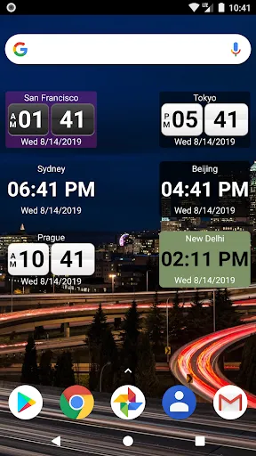 Tangkapan layar World Clock Widget 2024 Pro