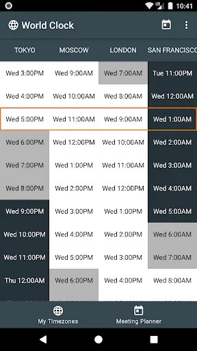 Tangkapan layar World Clock Widget 2024 Pro