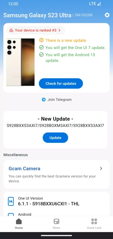 Скриншоты OneUI Enhancer