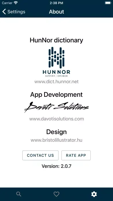 HunNor Dictionary Screenshots