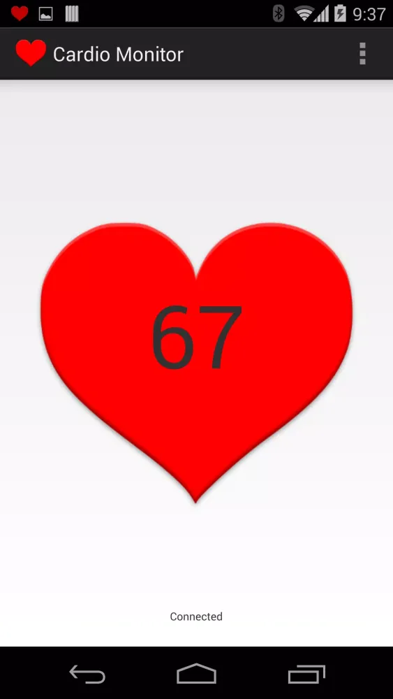 Capturas de tela do Bluetooth Heart Rate Monitor