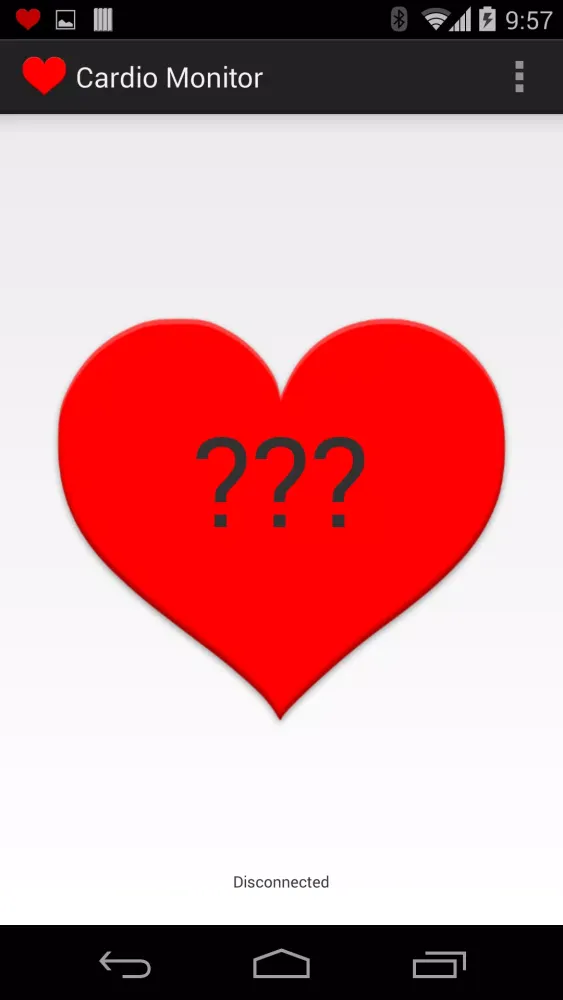 Capturas de tela do Bluetooth Heart Rate Monitor