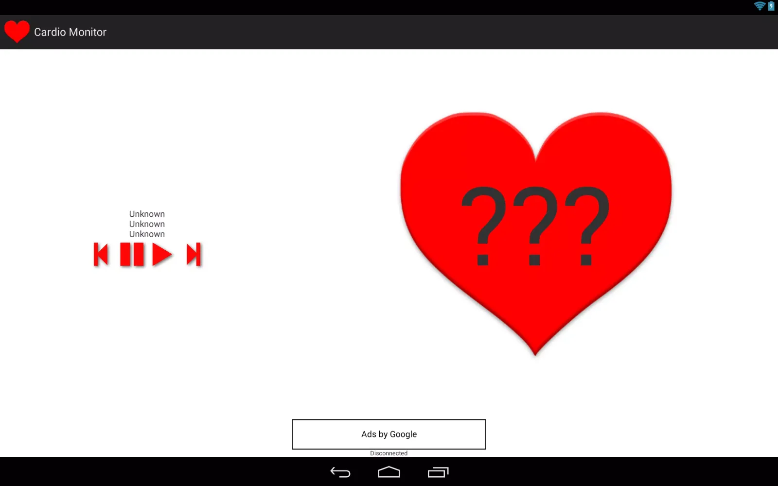 Capturas de tela do Bluetooth Heart Rate Monitor
