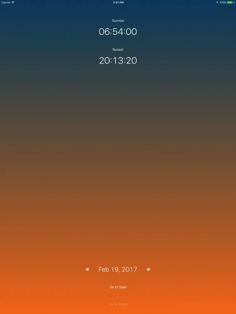 Screenshot di Sunrise: Simple sunrise sunset calculator iPad