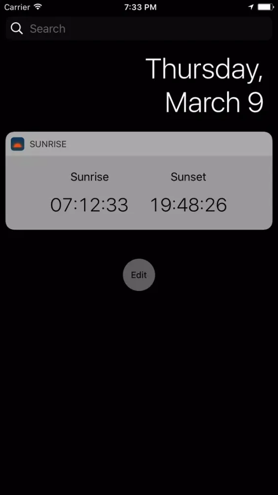 Screenshot di Sunrise: Simple sunrise sunset calculator