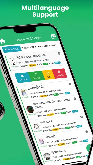 Screenshot di Daily Sales Record - POS, CRM