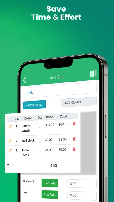 Screenshot di Daily Sales Record - POS, CRM