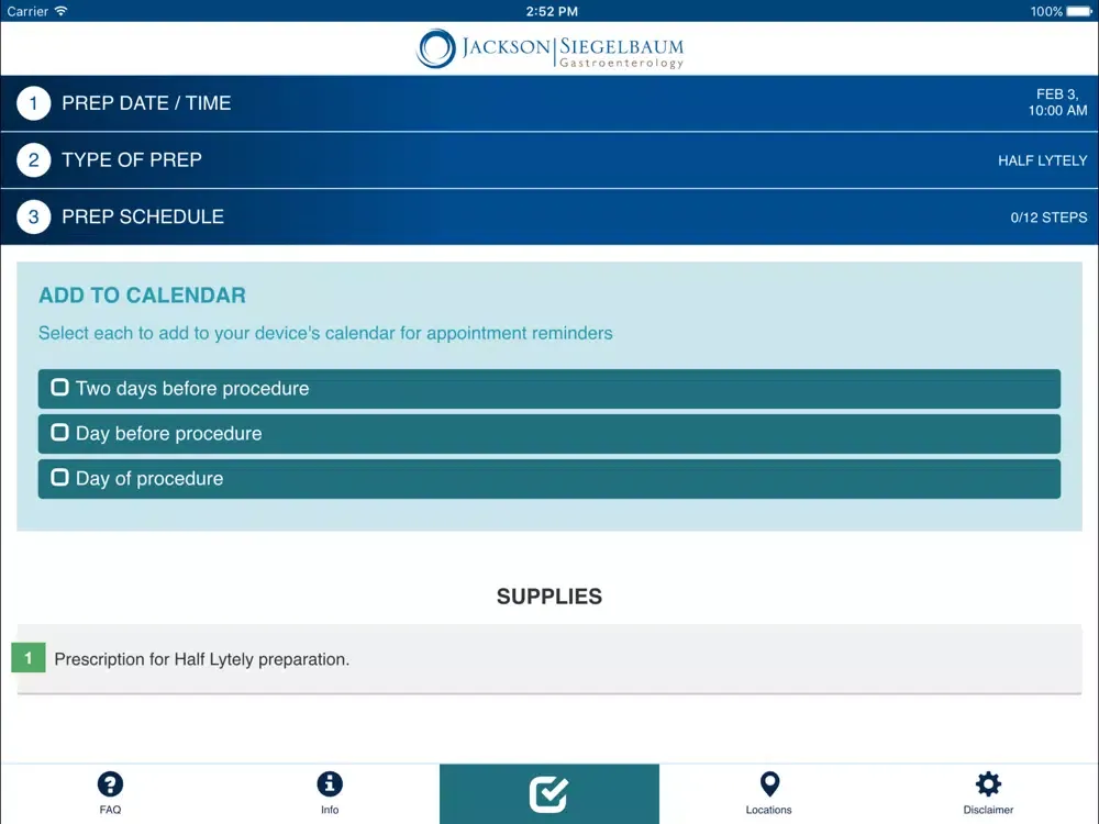 تصاویر JSG Colon Prep iPad 