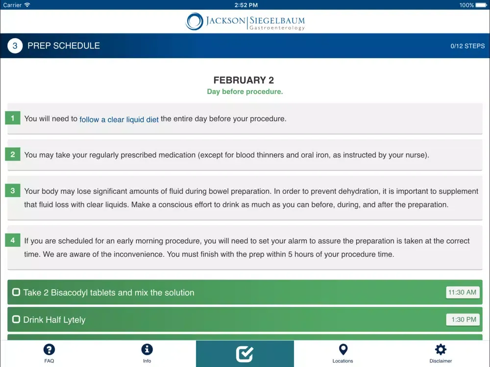 تصاویر JSG Colon Prep iPad 