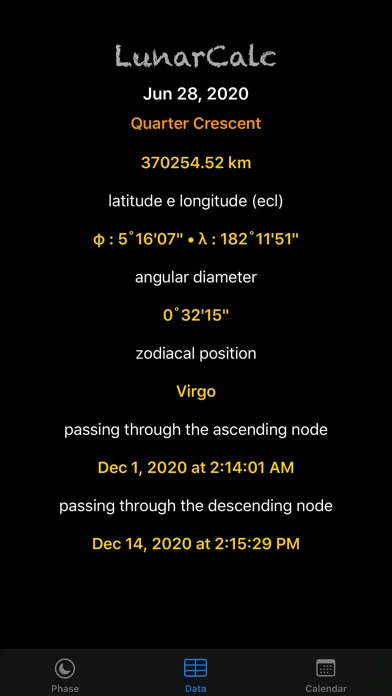 LunarCalc スクリーンショット