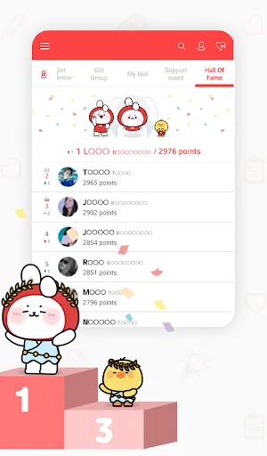 CHOEAEDOL – Kpop idol ranks Screenshots