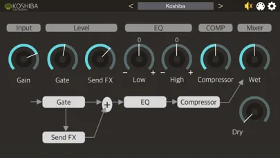 Ảnh chụp màn hình của Koshiba - AUv3 Plug-in Effect