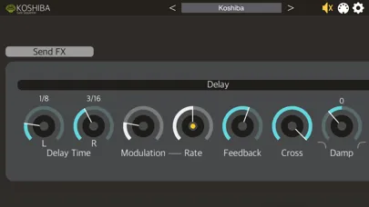 Ảnh chụp màn hình của Koshiba - AUv3 Plug-in Effect