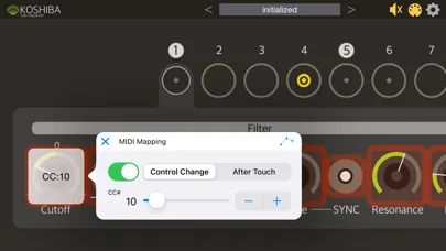 Ảnh chụp màn hình của Koshiba - AUv3 Plug-in Effect