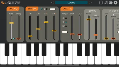 Lorentz - AUv3 Plug-in Synth سکرین شاٹس