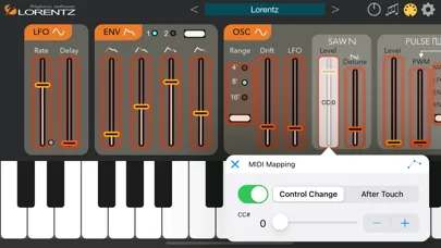 Lorentz - AUv3 Plug-in Synth سکرین شاٹس