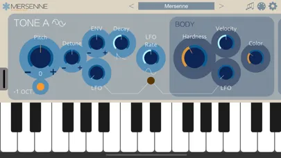 Mersenne - AUv3 Plug-in Synth 스크린샷