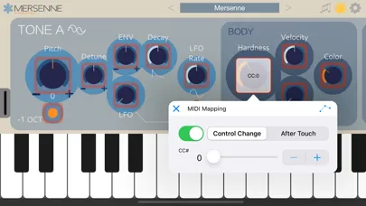Mersenne - AUv3 Plug-in Synth 스크린샷