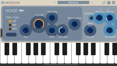 Mersenne - AUv3 Plug-in Synth 스크린샷