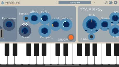 Mersenne - AUv3 Plug-in Synth 스크린샷