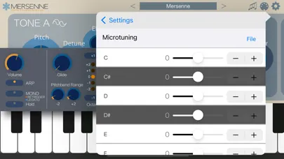 Mersenne - AUv3 Plug-in Synth 스크린샷