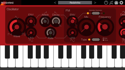 تصاویر Redshrike - AUv3 Plug-in Synth