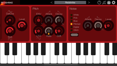 تصاویر Redshrike - AUv3 Plug-in Synth