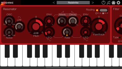 تصاویر Redshrike - AUv3 Plug-in Synth