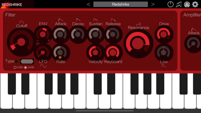 تصاویر Redshrike - AUv3 Plug-in Synth