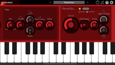 تصاویر Redshrike - AUv3 Plug-in Synth