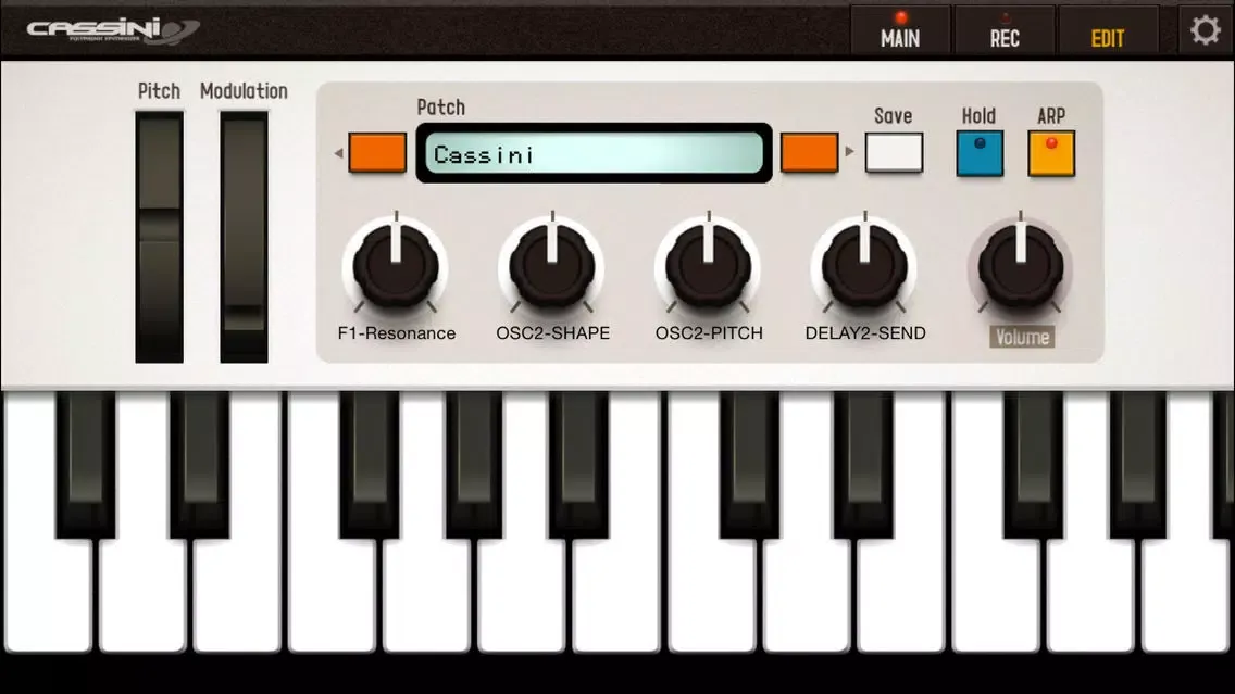 ภาพหน้าจอของ CASSINI Synthesizer for iPhone