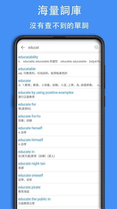 Capturas de pantalla de 查查英漢詞典