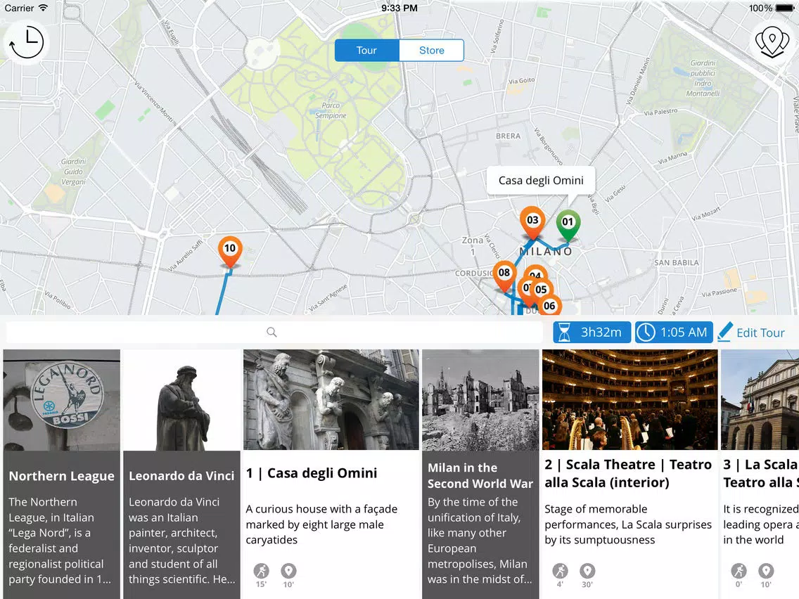 Milan Premium | JiTT.travel City Guide & Tour Planner with Offline Maps iPad  スクリーンショット