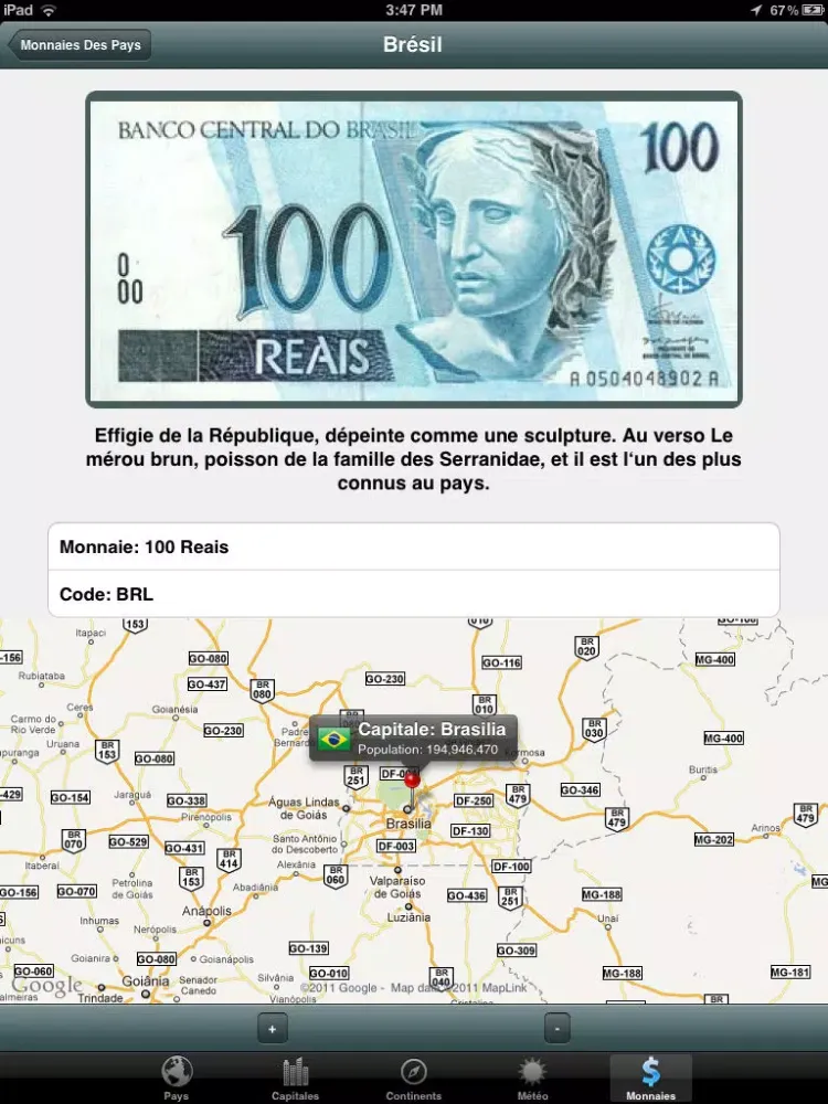 Tangkapan skrin Pays du Monde Free iPad