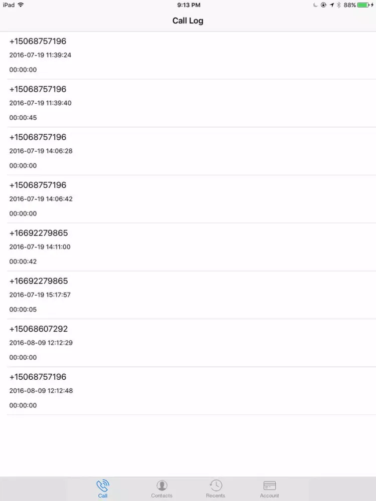 Auto Call & Cheap International Calls iPad  Screenshots