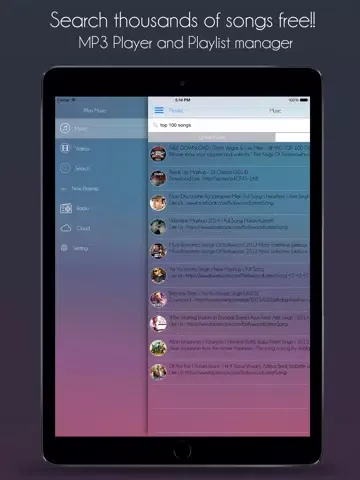 iPlay Music Pro iPad  Screenshots