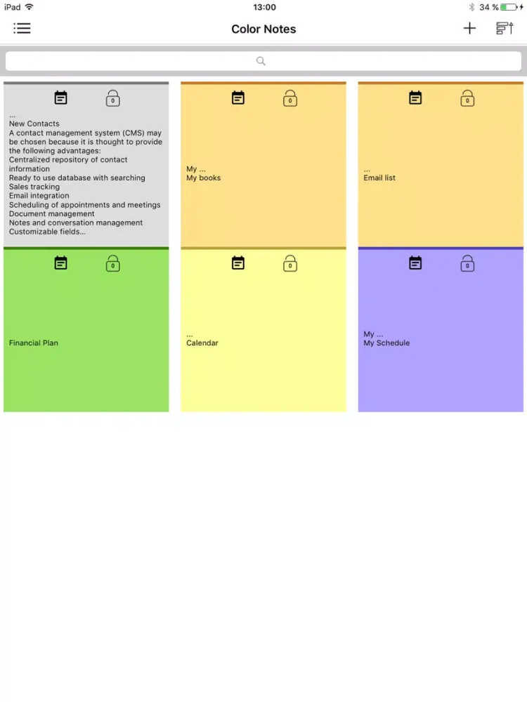 Zrzuty ekranu StickyNotes for iPhone and iPad iPad 