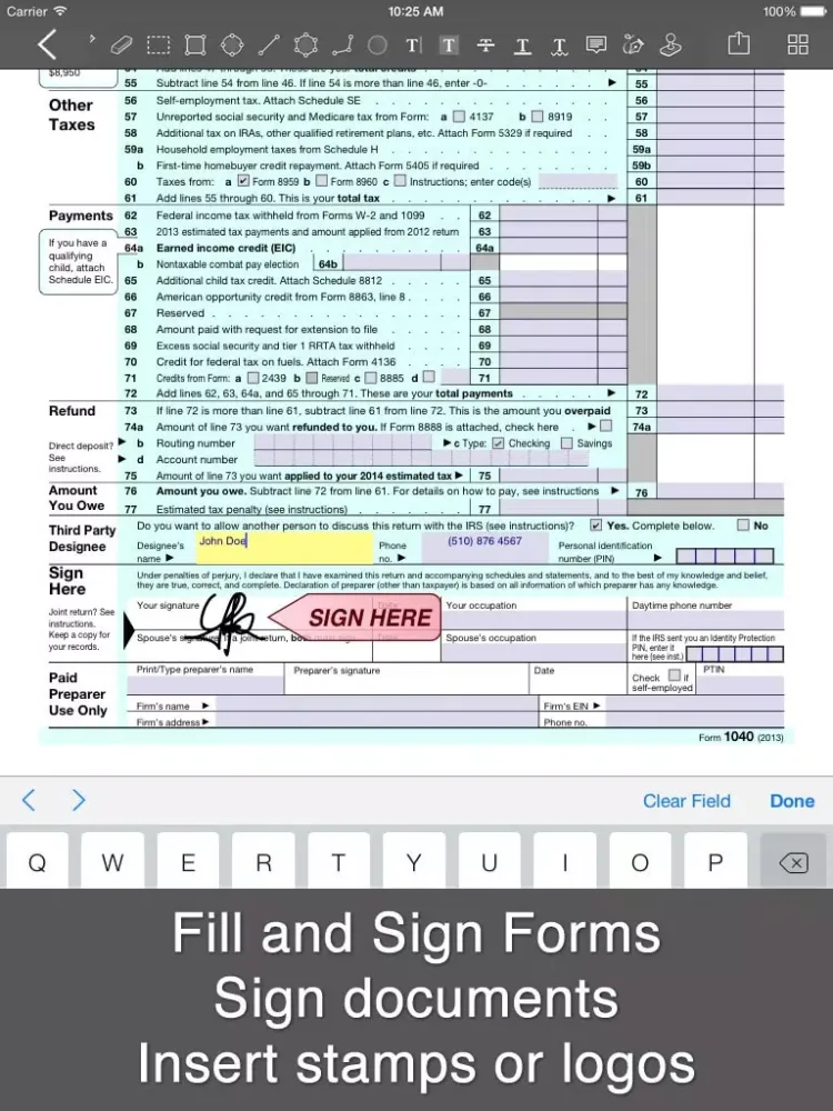 Скриншоты PDF Editor with Word Processor & Sketch pad iPad 