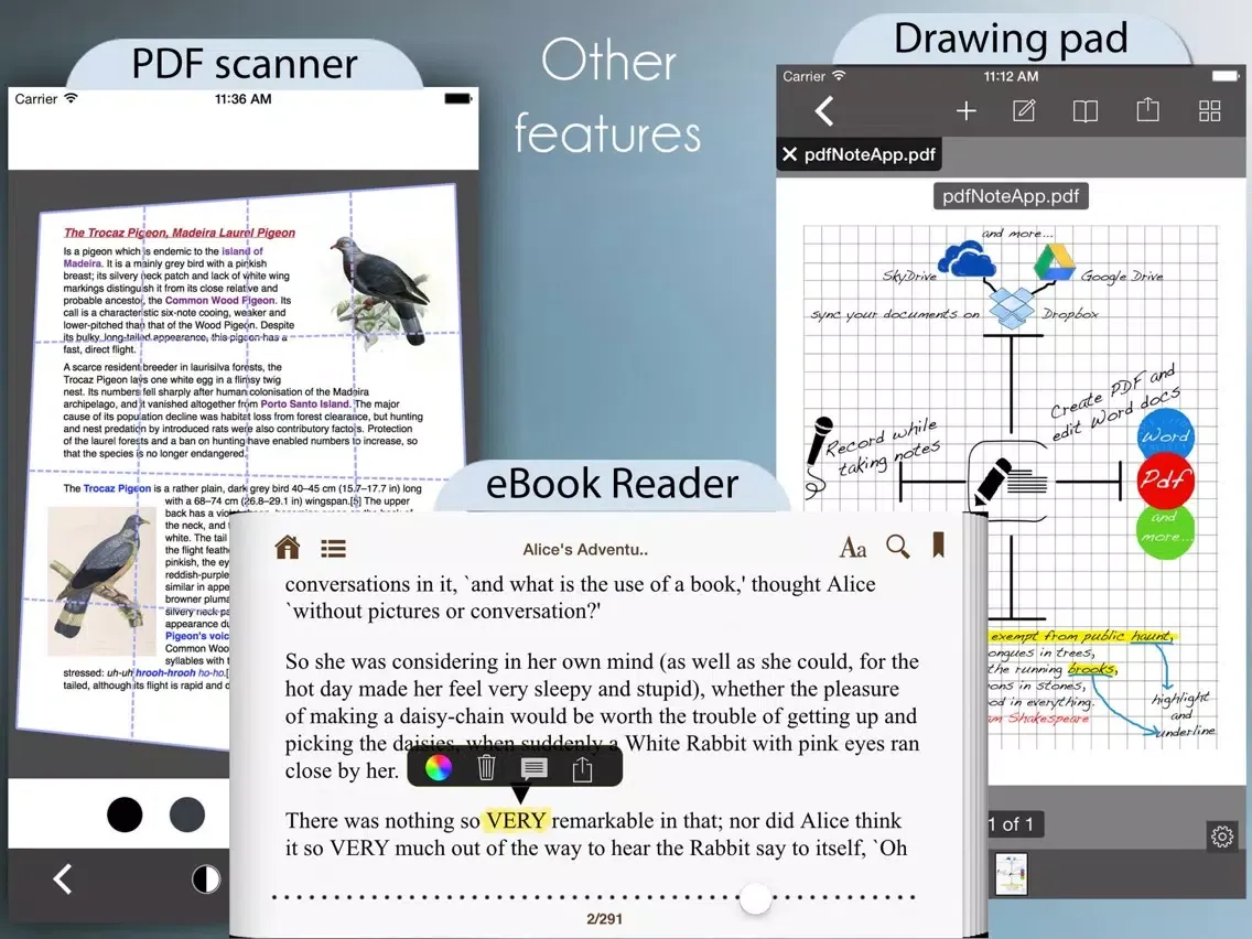 Скриншоты PDF Editor with Word Processor & Sketch pad iPad 