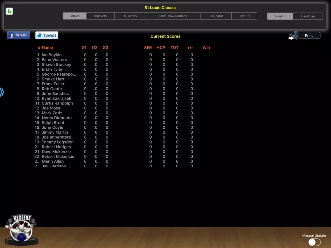 Keglerz -Sidepots for Bowling iPad  Screenshots