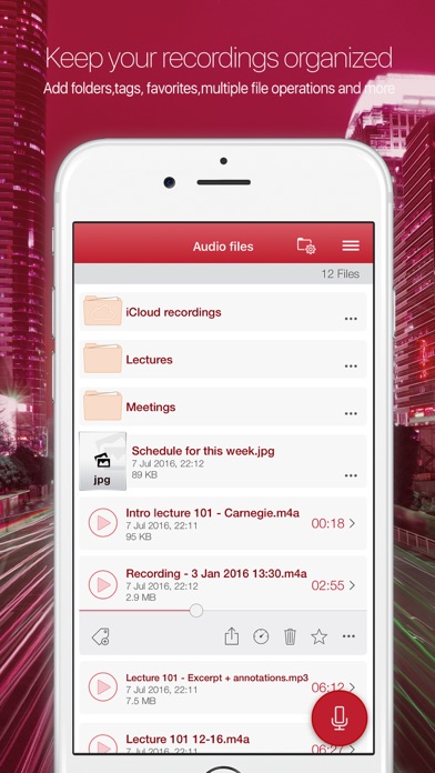 Captures d'écran de Audiologic recorder by iDoceo