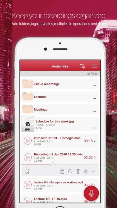 Captures d'écran de Audiologic recorder by iDoceo