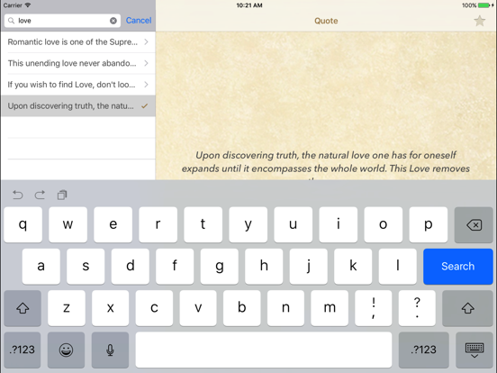 Mooji Quotes iPad  Screenshots