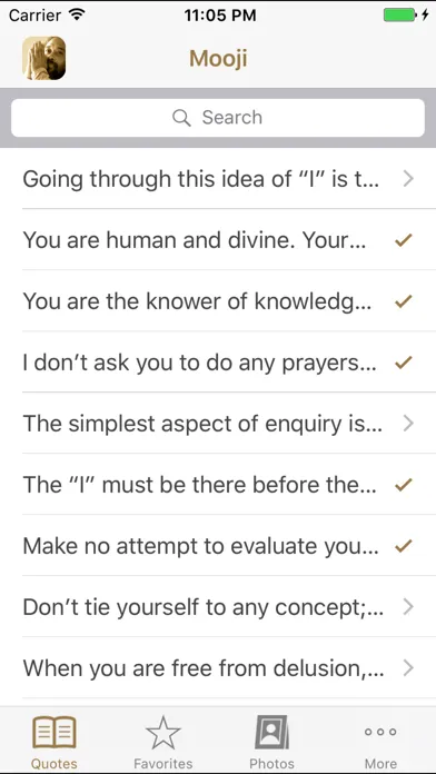 Screenshot di Mooji Quotes