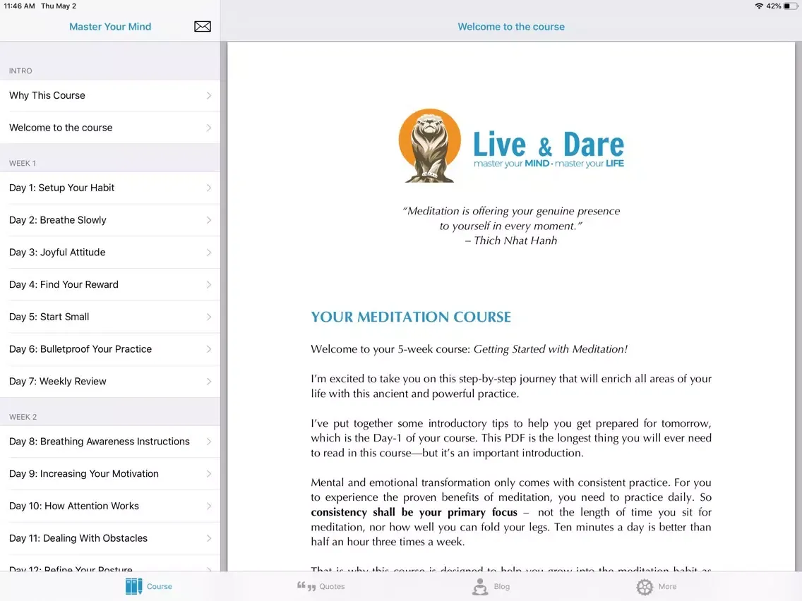 Meditation for Anxiety iPad سکرین شاٹس